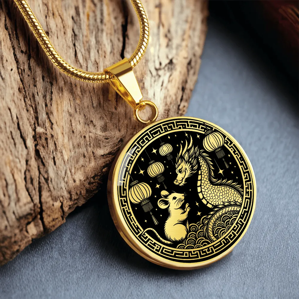 Year of The Rat and Dragon Necklace 2
