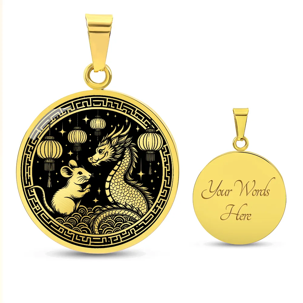 Year of The Rat and Dragon Necklace 2