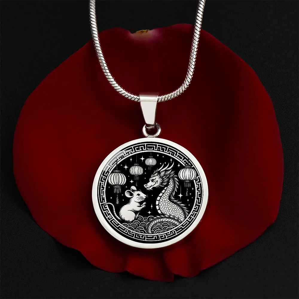 Year of The Rat and Dragon Necklace 2