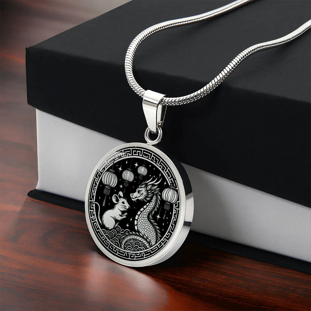 Year of The Rat and Dragon Necklace 2