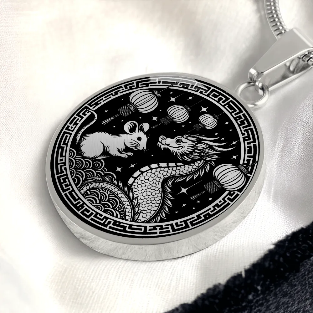 Year of The Rat and Dragon Necklace 2