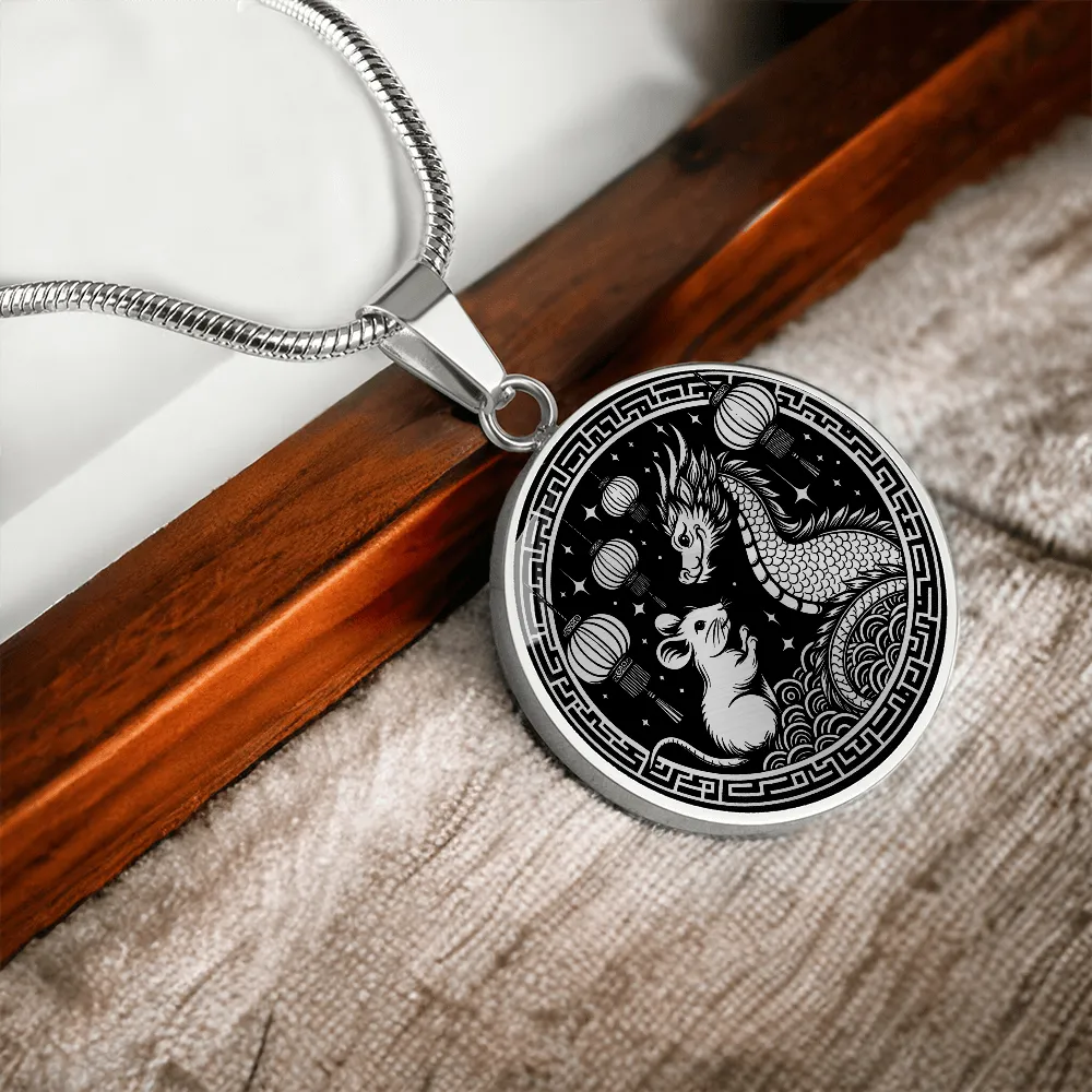 Year of The Rat and Dragon Necklace 2