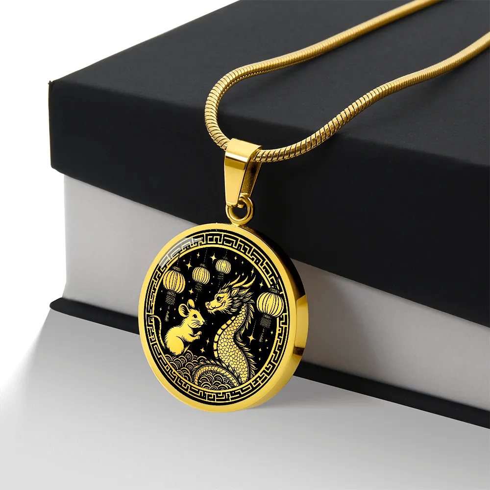 Year of The Rat and Dragon Necklace 2