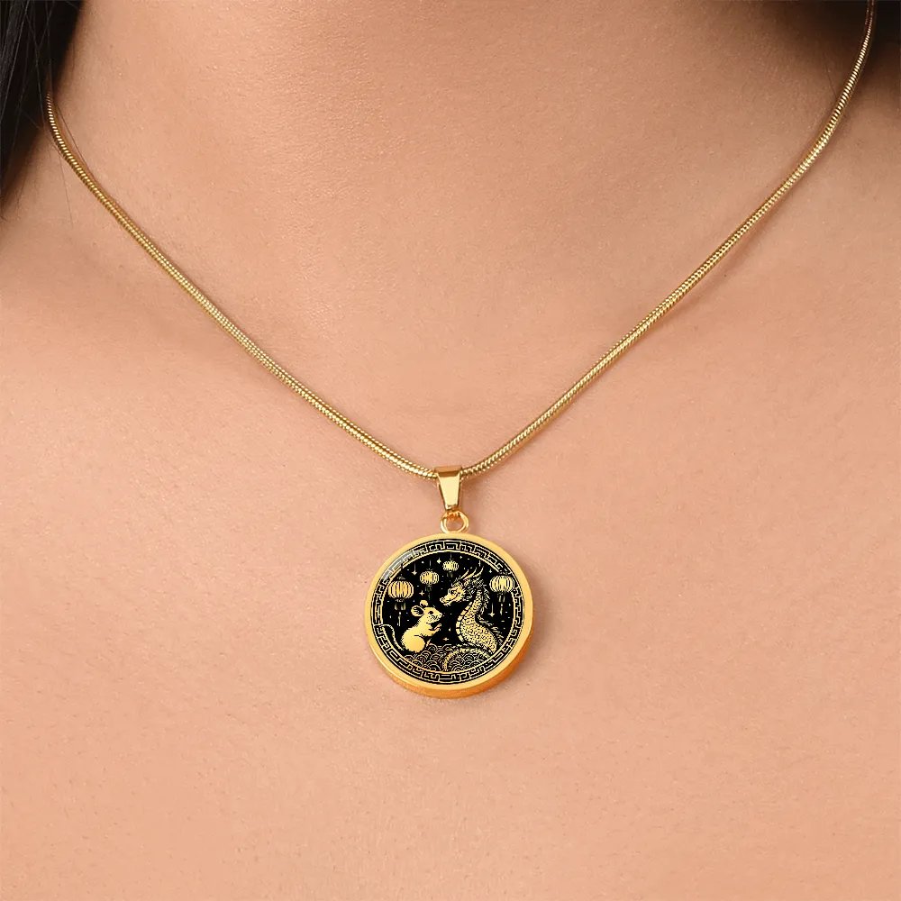 Year of The Rat and Dragon Necklace 2